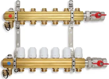 Vodovodní kohout NOVASERVIS rozdělovač s regulačními a termostatickými ventily, 9 okruhů RZ09