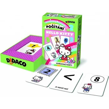 Výuková hračka Didaco Vzdělávací karty Počítání Hello Kitty