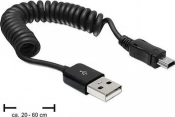 Datový kabel Delock USB 2.0 kabel AM-BM Mini, kroucený 20-60cm