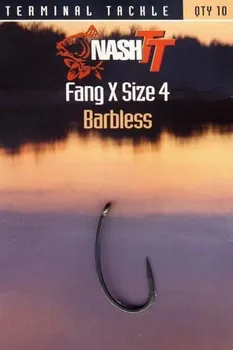 Rybářský háček Nash Háček Fang X vel.4
