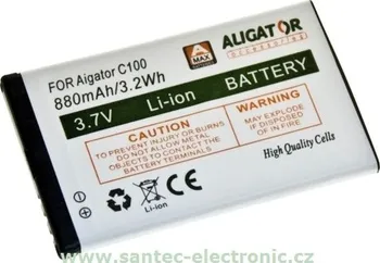 Baterie pro mobilní telefon Aligator baterie C100, Li-Ion 880 mAh