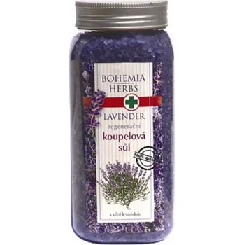 BC Bohemia Herbs Lavender regenerační koupelová sůl s vůní levandule 900 g 