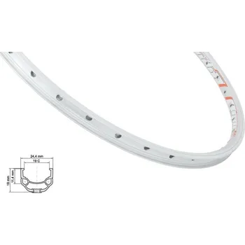 Ráfek na kolo Mach1 Nitro 559 x 19 stříbrný 32 děr