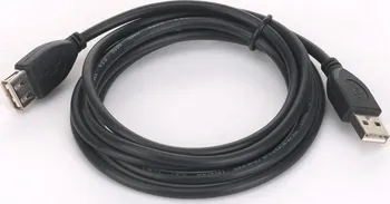Datový kabel Gembird USB 2.0 kabel A-A prodlužovací 1.8m černý
