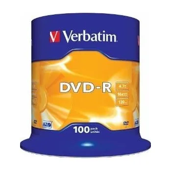 Optické médium Verbatim DVD-R 100 4.7GB 16x