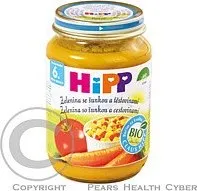 HIPP BABY BIO zelenina se šunkou a těstovinami 190g CZ6210