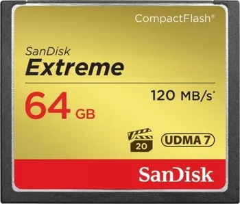 Paměťová karta Sandisk CompactFlash Extreme 64 GB (SDCFXSB-064G-G46)