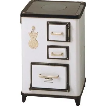 Sporák na tuhá paliva Sporák Wamsler TEA 5,5 kW, bílý