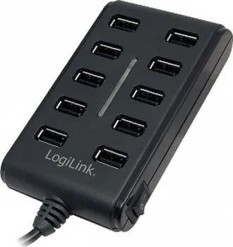 USB hub LOGILINK - 10-Port USB 2.0 Hub s vypínačem ON / OFF