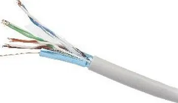 Síťový kabel Gembird FTP instalační kabel (lanko), cat. 5e, 7*0,18mm CCA 305m, šedý