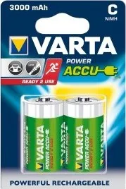 Článková baterie AKUMULATORY VARTA R14 (typC) 3000 mAh 2ks ready 2 use