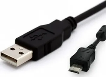 Datový kabel 4World Kabel USB 2.0 MICRO 5pin, AM / B MICRO 1.8m HQ, feritový filtr
