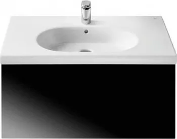 Koupelnový nábytek Roca Unik Meridian nábytková sestava, skříňka s umyvadlem, lesklý lak, černá 7855709969