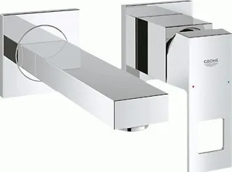 Vodovodní baterie 19895000 Grohe Eurocube - Umyvadlová 2-otvorová baterie, chrom 19895