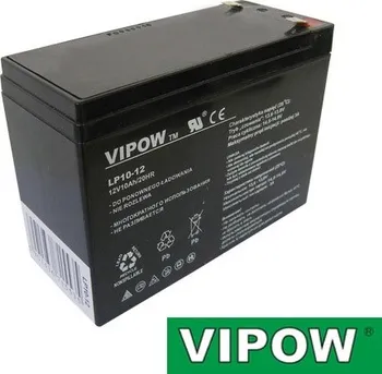 Článková baterie Baterie olověná 12V/10Ah VIPOW bezúdržbový akumulátor