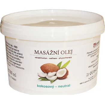 Masážní přípravek Eureko Neutral kokosový masážní olej 500 ml