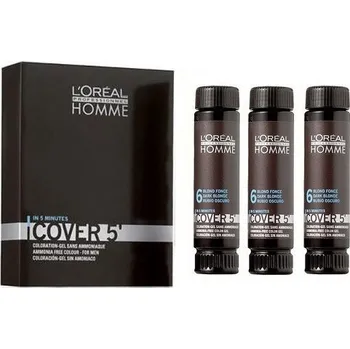Barva na vlasy Loreal Professionnel Homme Cover 5 3 x 50 ml