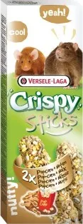 Krmivo pro hlodavce Versele - Laga Tyčinky Crispy s kukuřicí a oříšky pro potkany a myši 8 x 110g