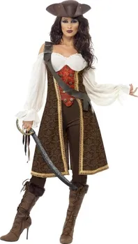 Karnevalový kostým Smiffys Dámský kostým pirátka kapitánka