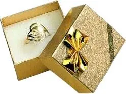 Dárková krabička RUDORFER CZ Dárková krabička na prsten Gold