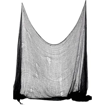 Party dekorace Smiffys Černá síť 75 x 300 cm