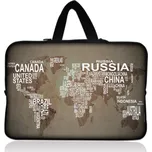 Huado taška 15,6" Mapa světa