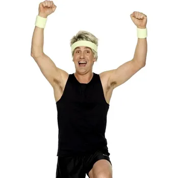 Karnevalový kostým Smiffys Sada potítek neonově zelená