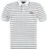Pánské tričko Lonsdale YD Stripe Polo Shirt Mens White/Navy