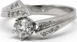 Prsten Zlatý zásnubní prsten s přírodním diamantem 585/2,80gr J-20381-11