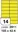 Samolepící etikety Rayfilm Office - fluo žlutá, 100 archů, 105 x 42,4 mm