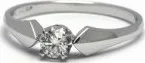 Prsten Krásný zásnubní prsten s přírodním diamantem 585/1,80gr J-21026-12