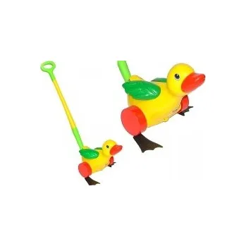 Hračka pro nejmenší Polesie Kačenka na kolečkách s tyčí