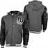 Pánský bomber Hoodboyz Men College Jacket Black Gray