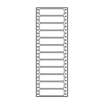Samolepící etiketa Etikety tabelační jednořadé - bílé