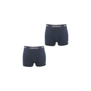 Lonsdale 2 Pack Trunk Mens Navy Boxerky Lonsdale 2 Pack Trunk Mens Navy