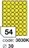 samolepící etikety Kulaté samolepicí etikety Rayfilm Office - fluo žlutá, 100 archů 