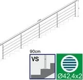 Zábradlí Nerezové zábradlí VS L6000, D42,4/4xl5/H900