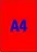 Samolepící etiketa Neonové etikety AVERY A4 - červené