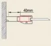 Stavební profil RONAL stohovací profil k rozšíření dveří nebo boční stěny ke zdi o 40 mm, barva ACT2SFSM1