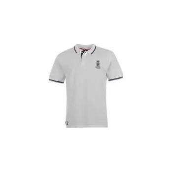 Pánské tričko England Cricket Pique Polo Shirt Mens White