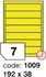 Samolepící etiketa Samolepicí etikety Rayfilm Office - matně žlutá, 300 archů