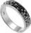 OLIVER WEBER Stříbrný prsten s krystaly Swarovski Oliver Weber Basic 7711-BLA