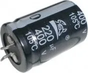 Kondenzátor Kondenzátor elektrolytický 220M/400V 25x42-10 105*C rad.C SNAP-IN