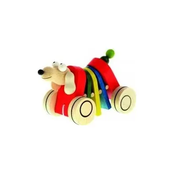 Dřevěná hračka Bino Tahací pes