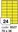 Samolepicí etikety Rayfilm Office - fluo žlutá, 100 archů, 70 x 36 mm