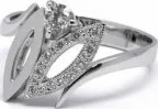 Prsten Luxusní mohutný diamantový zlatý prsten 585/3,19gr J-21031-12