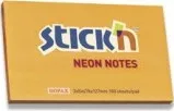 Samolepící bloček Samolepicí bloček Hopax Neon Stick Notes - 76×127 mm, oranžový