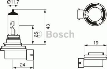 Autožárovka H11 12V 55W PGJ19-2 Bosch (1 987 302 084)