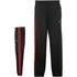 adidas 3 Stripe Fleece Sweatpants Mens Black/Red