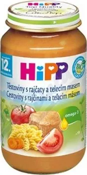 HIPP MENU BIO rajčata s těstovinami + telecí maso 220g CZ6830
